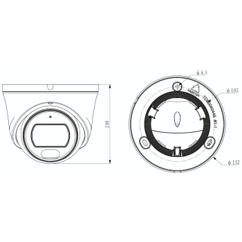 KAMERA IP TC-C34SV 4MRB-28 LK Series - 4 Mpx 2.8 mm TIANDY